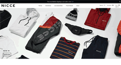 Desktop Screenshot of nicceclothing.com